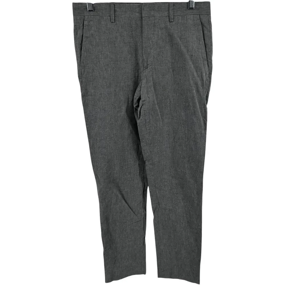 J.Crew Ludlow Slim-Fit Unstructured Suit Pant Cotton-Linen Somelos Gray 28x32
